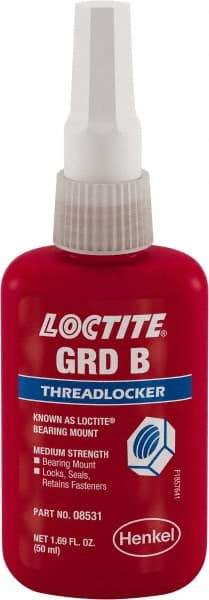 Loctite - 50 mL, Yellow, Medium Strength Liquid Threadlocker - Exact Tool & Supply