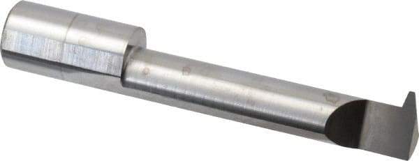 Accupro - 2" Cutting Depth, 8 Max TPI, 0.49" Diam, Acme Internal Thread, Solid Carbide, Single Point Threading Tool - Bright Finish, 3" OAL, 1/2" Shank Diam, 0.12" Projection from Edge, 29° Profile Angle - Exact Tool & Supply