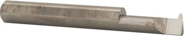 Accupro - 3/4" Cutting Depth, 12 Max TPI, 0.23" Diam, Acme Internal Thread, Solid Carbide, Single Point Threading Tool - Bright Finish, 2-1/2" OAL, 5/16" Shank Diam, 0.07" Projection from Edge, 29° Profile Angle - Exact Tool & Supply