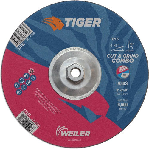 9X1/8 A30S A/O T27 COMBO WHEEL - Exact Tool & Supply