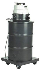 Minuteman - 55 Gal Steel Tank, Air Powered Pneumatic Canister Wet/Dry Vacuum - Accessories Included - Exact Tool & Supply