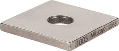 Mitutoyo - 0.1005" Square Steel Gage Block - Accuracy Grade 0, Includes Certificate of Inspection - Exact Tool & Supply