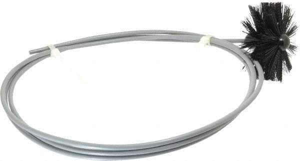 Schaefer Brush - Dryer Vent Brushes Brush Diameter: 4 (Inch) Handle Length: 10 (Feet) - Exact Tool & Supply