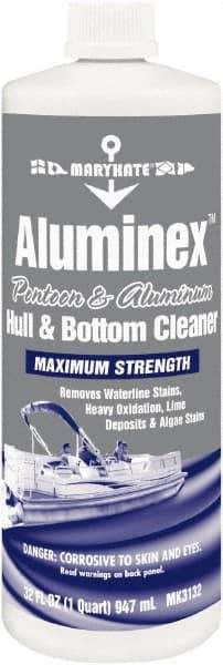 CRC - Water-Based Solution Pontoon and Aluminum Hull Cleaner - 32 Ounce Bottle, Up to 32°F Freezing Point - Exact Tool & Supply