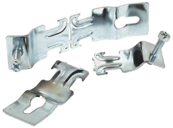 Thomas & Betts - 1-1/4" Pipe, 14 Gauge" Pipe or Conduit Clamp - Silver Galvanized, 600 Lb Capacity, All Conduit - Exact Tool & Supply