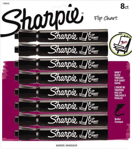 Sharpie - Black Permanent Marker - Bullet Tip, Water Based - Exact Tool & Supply