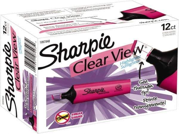 Sharpie - Fluorescent Pink Highlighter - Chisel Tip, AP Nontoxic Ink - Exact Tool & Supply
