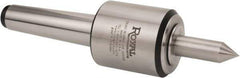 Royal Products - MT5 Morse Taper, 2.45" Head Diam Live Center - 5,000 Max RPM, 2.78" Head Length, 3/4" Point Diam, 2.35" Point Len, 925 Lb Max Workpc, Long Point - Exact Tool & Supply