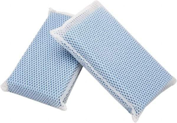 Ability One - 1-1/4" Long x 3-1/2" Wide x 3-1/2" Thick Scouring Sponge - Non-Abrasive, Assorted Colors - Exact Tool & Supply
