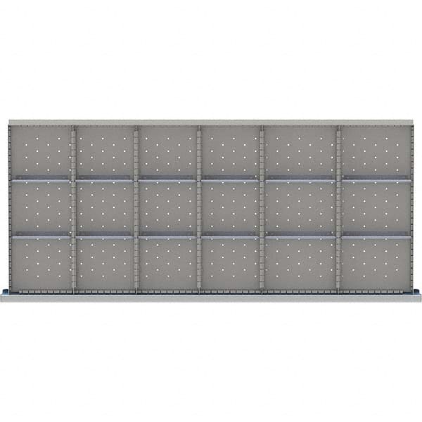 LISTA - 18-Compartment Drawer Divider Layout for 3.15" High Drawers - Exact Tool & Supply