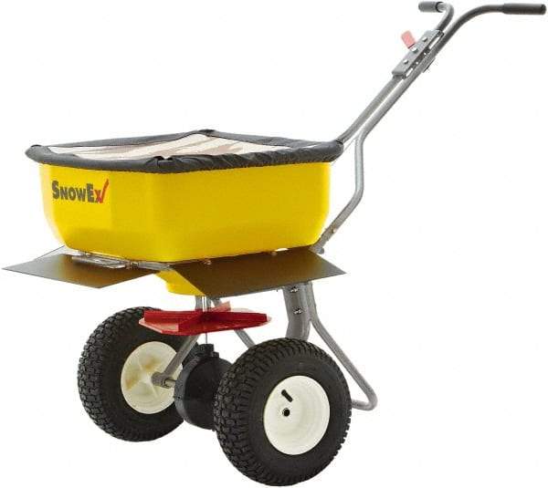 Trynex - 160 Lb Polyethylene Walk Behind Broadcast Landscape Spreader - 12" Pneumatic Wheels - Exact Tool & Supply
