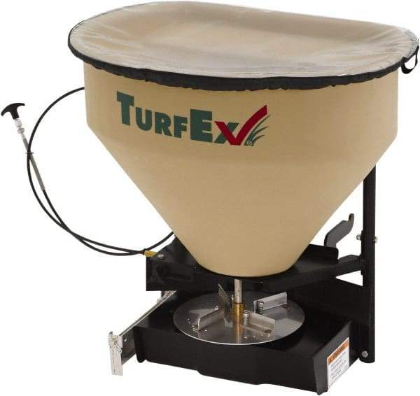 Trynex - 2 Cu Ft Polyethylene Vehicle Mounted Landscape Spreader - 12 Volt - Exact Tool & Supply