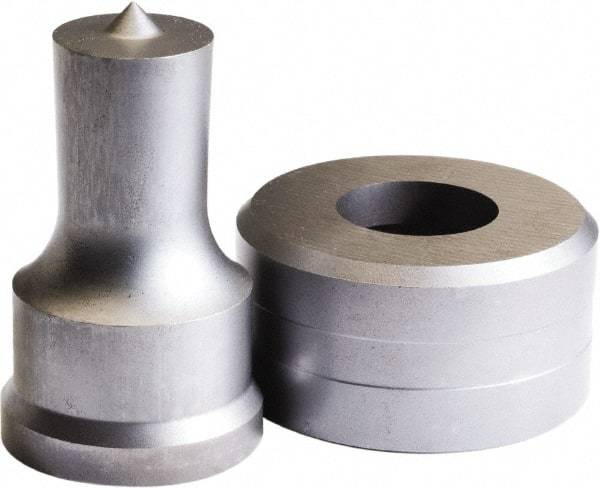 Cleveland Steel Tool - 0.886 Inch Long x 1-13/32 Inch Diameter Round Ironworker Die - Exact Tool & Supply