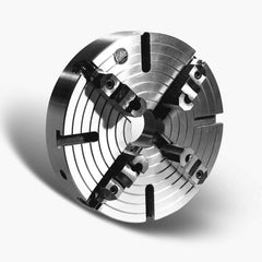 Atlas Workholding - Manual Lathe Chucks; Chuck Type: Independent ; Nominal Chuck Size: 32 ; Number of Jaws: 4 ; Mount: Plain Back ; Through-Hole Diameter (Decimal Inch): 5.3100 ; Body Material: Forged Steel - Exact Tool & Supply