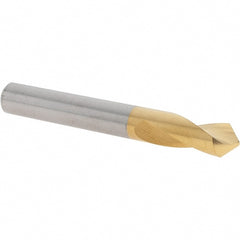 Melin Tool - 3/8" Body Diam, 90°, 3" OAL, Solid Carbide Spotting Drill - Exact Tool & Supply