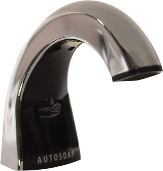 Rubbermaid - 800 to 1600 mL Liquid Soap Dispenser Hardware - Metal & Plastic, Counter Mounted, Chrome/Black - Exact Tool & Supply