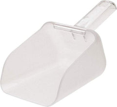 Rubbermaid - 32 oz Clear Polycarbonate Flat Bottom Scoop - 4.8" Wide x 4.7" Deep Bowl, 10.8" OAL - Exact Tool & Supply