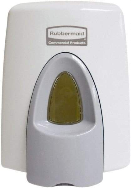 Rubbermaid - 400 mL Foam Seat Cleaner System Dispenser - Plastic, Wall Mounted, White - Exact Tool & Supply