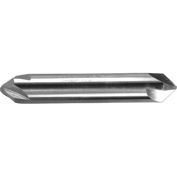 Melin Tool - 1/8" Head Diam, 1/8" Shank Diam, 4 Flute 90° High Speed Steel Countersink - Exact Tool & Supply