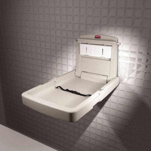 Rubbermaid - Baby Changing Station - 23" Long x 4" High x 34.1" Wide - Exact Tool & Supply
