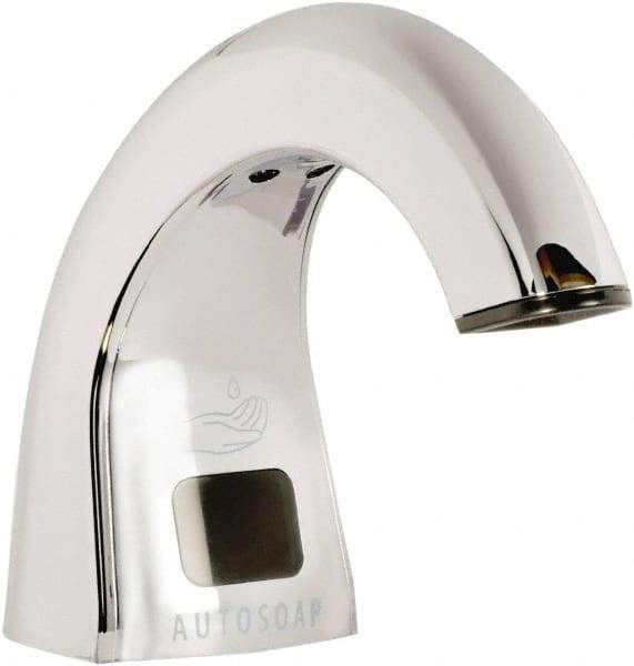Rubbermaid - 800 to 1600 mL Liquid Soap Dispenser Hardware - Metal, Counter Mounted, Chrome/Black - Exact Tool & Supply