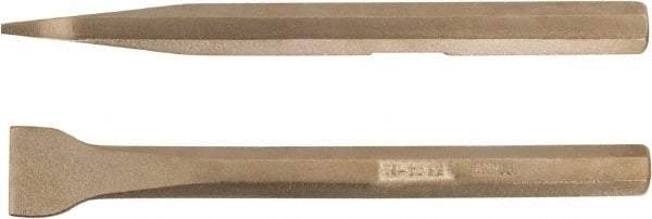 Ampco - Stiff Aluminum Bronze Alloy Straight Scraper - 1-1/4" Blade Width - Exact Tool & Supply
