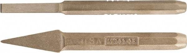 Ampco - 9" OAL x 5/8" Blade Width Nonsparking Cape Chisel - 5/8" Tip - Exact Tool & Supply