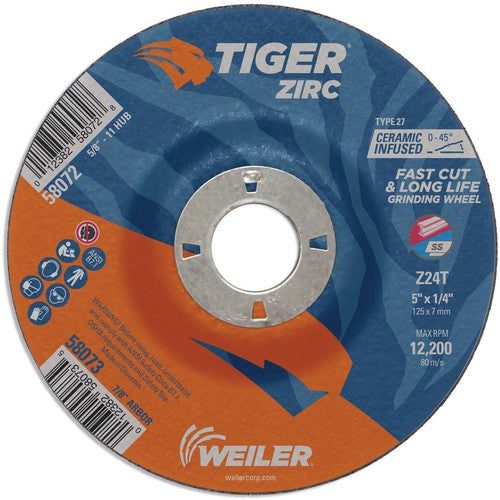 5X1/4X7/8 Z24T ZIRC T27 GRIND WHL - Exact Tool & Supply
