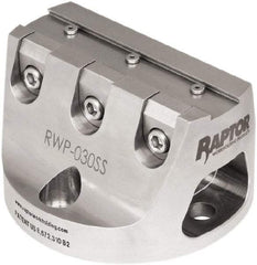 Raptor Workholding - 3/4" Jaw Width, 3" High Dovetail Vise - For Use with 4 & 5 Axis Workholding Systems - Exact Tool & Supply