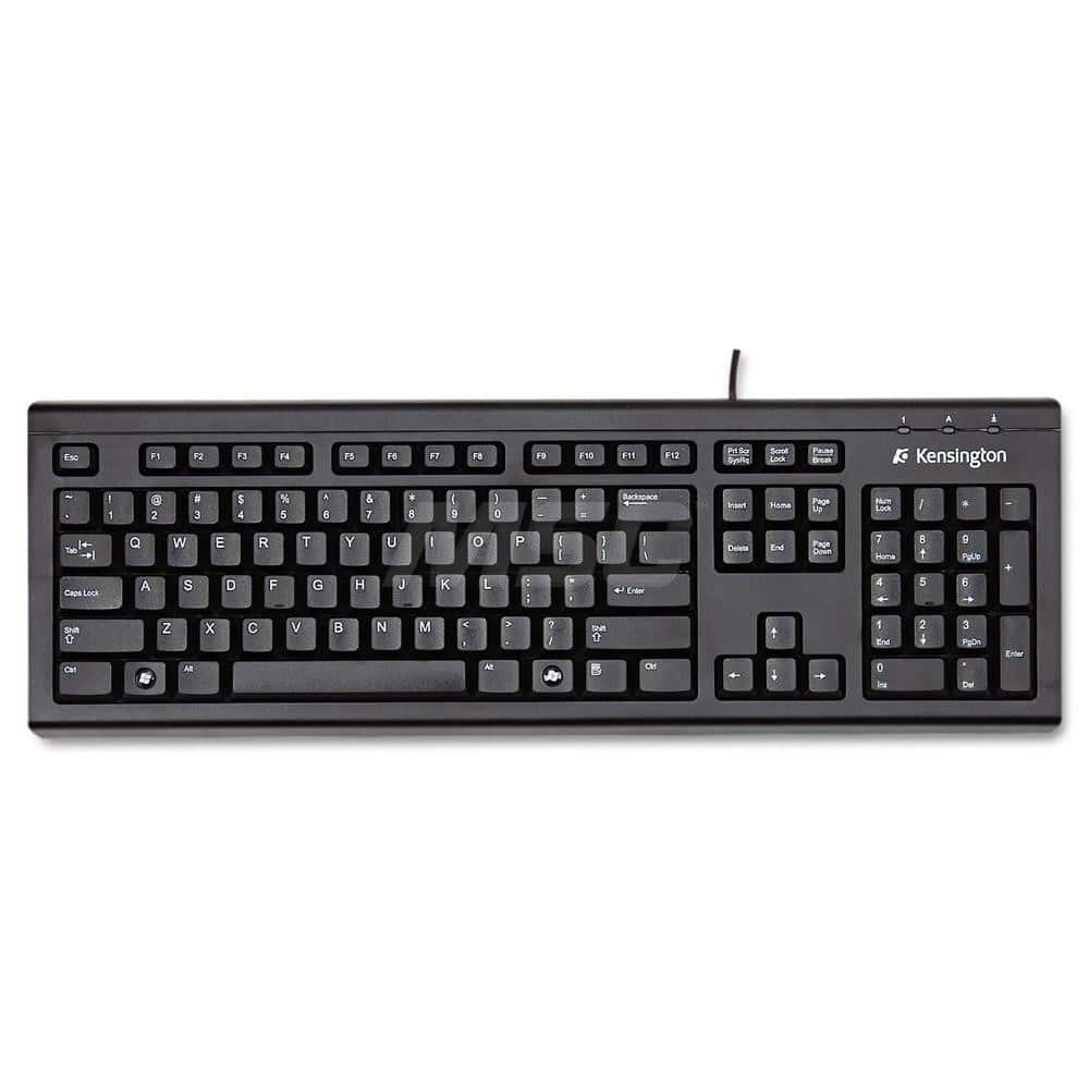 ACCO - Office Machine Supplies & Accessories; Office Machine/Equipment Accessory Type: Keyboard ; For Use With: Desktop PCs ; Color: Black - Exact Tool & Supply