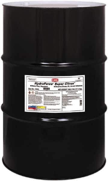 CRC - 55 Gal Drum Cleaner/Degreaser - Liquid, Water Based, d-Limonene, Citrus - Exact Tool & Supply