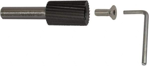 Controx - 24.64mm Diam, 1-1/2" LOC, Plain End, Powdered Metal Diamond Pattern Router Bit - Right Hand Cut, 3-1/2" OAL - Exact Tool & Supply