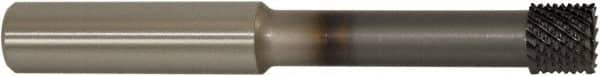 Controx - 8.9mm Diam, 0.394" LOC, Plain End, Powdered Metal Diamond Pattern Router Bit - Right Hand Cut, 4" OAL - Exact Tool & Supply