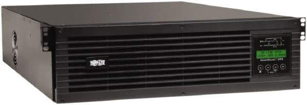 Tripp-Lite - 20 Amp, 3,000 VA, Tower & Rack Mount Online Backup Uninterruptible Power Supply - Backup 4 min with Full Load & 13.2 min with Half Load, 120 VAC Input & Output, 2,700 Watt Output, 1 Phases, 9 Outlets - Exact Tool & Supply