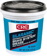 CRC - 9 oz Tub Polydimethylsiloxane High Temperature Grease - Off White, High/Low Temperature, 3000°F Max Temp, NLGIG 2, - Exact Tool & Supply