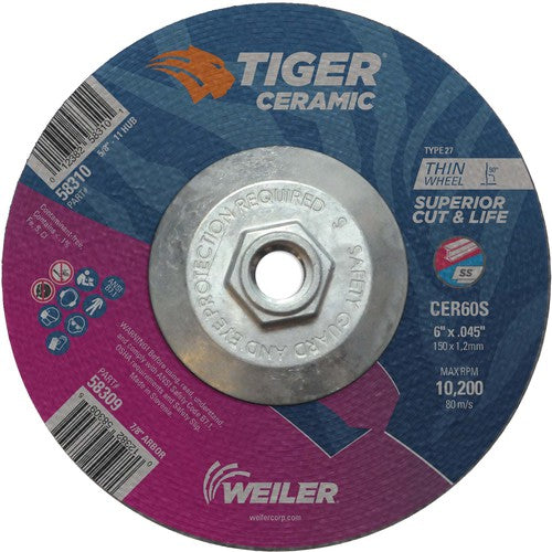 6X.045 TIGER CERAMIC T27 C/O WHL - Exact Tool & Supply