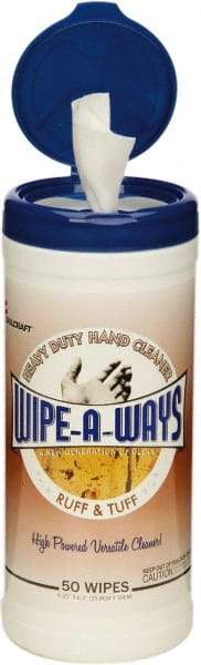 Ability One - Pre-Moistened Hand Cleaning Wipes - Center Pull, 8" x 5" Sheet Size, White - Exact Tool & Supply