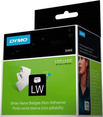 Dymo - 4-3/16" Long, White Label Printer Cartridge - For DYMO LabelWriter Printers - Exact Tool & Supply