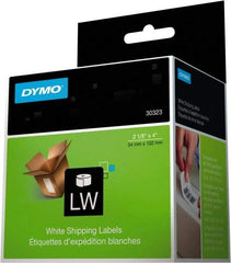 Dymo - 4" Long, White Label Printer Cartridge - For DYMO LabelWriter Printers - Exact Tool & Supply