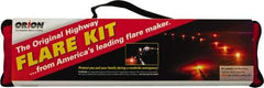 ORION Safety - 7 Piece, Emergency Roadside Safety Kit - Six 30 Minute Flares, Safety Vest - Exact Tool & Supply
