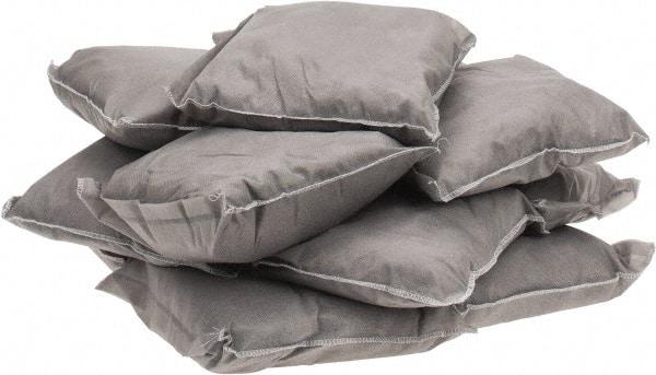 PRO-SAFE - 9 Inch Long x 9 Inch Wide x 2 Inch High, Gray Sorbent Pillow - 15 Gallon Capacity, Universal - Exact Tool & Supply