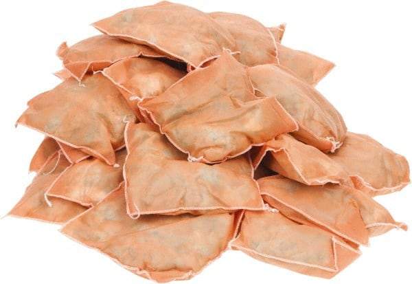PRO-SAFE - 9 Inch Long x 9 Inch Wide x 2 Inch High, Orange Sorbent Pillow - 15 Gallon Capacity, Chemical and Hazmat - Exact Tool & Supply