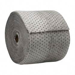 PRO-SAFE - Heavy Weight, Universal Use Sorbent Roll - 150' Long x 15" Wide, Gray - Exact Tool & Supply