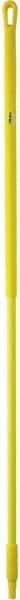 Vikan - 59 x 1-1/4" Fiberglass Squeegee Handle - European Threaded Connection, Yellow - Exact Tool & Supply