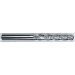 1" Dia. - 6" OAL - Solid CBD - TiAlN - Ball Nose SE EM - 4 FL - Exact Tool & Supply