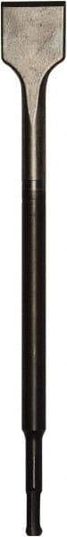 DeWALT - 1-1/2" Head Width, 12" OAL, 0.4" Shank Diam, Scaling Chisel - SDS Plus Drive, SDS Plus Shank, Steel - Exact Tool & Supply
