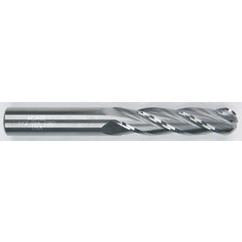 1" Dia. - 5" OAL - Solid CBD - TiAlN - Ball Nose SE EM - 4 FL - Exact Tool & Supply