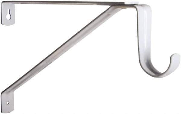 Knape & Vogt - 500 Lb Capacity, Epoxy Coated, Shelf & Pole Support Bracket - 14.380" Long, 5" High, 10" Wide - Exact Tool & Supply