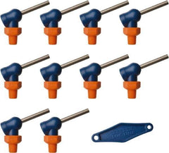 Loc-Line - 1/8" Hose Inside Diam x 5/32" Nozzle Diam, High-Pressure Coolant Hose Nozzle - NPT, for Use with Loc-Line Modular Hose System, 10 Pieces - Exact Tool & Supply
