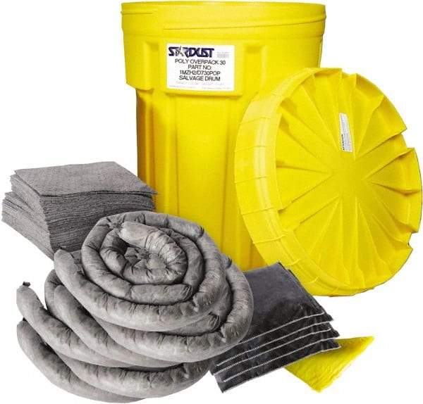 Stardust Spill Products - Spill Clean-Up System Accessory Kit Spill Kit - 30 Gal Mobile Spill Cart - Exact Tool & Supply